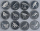 SAMOA 2020 BIRDS Set 12 Coins 1 Sene UNC #bblue - Samoa