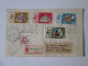 Hongrie/Budapest Enveloppe Recommandee Premier Jour 1958-Hungary/Budapest Envelope Registered First Day 1958 - Cartas & Documentos