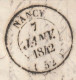 1842 - Grd Cachet NANCY Sur Lettre Pliée Avec Corresp Familiale De 2 P. Vers SCHELESTADT, Schlestadt, Séléstat, Bas Rhin - 1801-1848: Précurseurs XIX