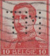 Belgique Perforé T.M.   10c Rouge   Type 1912-13   Scan Recto-verso Oblitéré - 1909-34