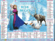 CALENDRIER 2019 LA REINE DES NEIGES  DISNEY - Groot Formaat: 2001-...