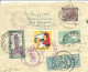 India > Postwaardestukken > Omslagen Aangetekend Omslag Luchtpost Met 5 Postzegels North Point 11 Sept 1952 (10812) - Omslagen
