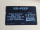 United Kingdom-(BTA152)Disney's Toy-5 BO-BEEP-(258)(20units)(622K34309)price Cataloge 3.00£ Used+1card Prepiad Free - BT Advertising Issues