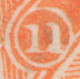 GB 1869, QV Large White Corner Letters 4d Vermilion Pl.11 (GJ, VARIETY/ERROR: Left Plate Number With Thick Second „1“ To - Errors, Freaks & Oddities (EFOs