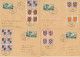 BLASONS Armoiries + LECLERC 984 Avec VARIÉTÉS ( Description Au Verso ) Sur 4 Lettres Obl OYE ET PALLET DOUBS > Maroc - Lettres & Documents