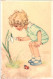 CPA Carte Postale France  Illustration De Hausen Et Lungers Une Fillette Touchant Une Fleur  VM67399 - Hausen, Lungers