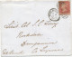 GB 1879 QV 1d Rose-red Pl.198 (JG) On Fine Cvr (small Faults) With Barred Duplex-cancel "WOOLWICH / 264" (Woolwich, Kent - Cartas & Documentos