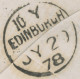 GB „159 / GLASGOW“ Scottish Duplex (4 Bars With Different Length, Time Code „O E“,  Datepart 19mm) On VF Cover Pl.204 - Brieven En Documenten