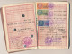 FRANCE - Passeport Délivré à CARPENTRAS, Années 50, Mère Enfant, Fiscaux 300F, 2000F, 100F + Nombreux Espagnols - Chèques & Chèques De Voyage