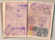 Delcampe - FRANCE - Passeport Délivré à CARPENTRAS, Années 50, Mère Enfant, Fiscaux 300F, 2000F, 100F + Nombreux Espagnols - Schecks  Und Reiseschecks