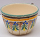 -TASSE ANCIENNE CERAMIQUE HB QUIMPER FLEURS VERTES JAUNES BLEUES Collection  E - Quimper/Henriot (FRA)