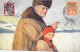 Tchéquie - Vanocni A Novorocni Pozdrav - Dobrovolsky - Grand Père Et Petite Fille - Colorisé - Carte Postale Ancienne - Czech Republic
