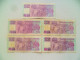 One Lot Of 5 Pcs. Singapore Old Banknote - Ship Series $2 Purple Colour (#217) - Singapour