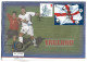 Great Britain 31.5.2002 Football World Cup, Japan And South Korea Mi 2018-2022   FDC - With Coin -   Special Cover - 2001-2010 Em. Décimales