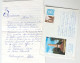 #84 Traveled Envelope 'Russian Monument' And Letter Cirillic Manuscript Bulgaria 1980 - Stamp Local Mail - Lettres & Documents