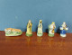 Lot De 17 Fèves Anciennes SANTONS Pour Crèche - Fait Main - Année 1985-1990 - Antiche