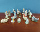 Lot De 18 Fèves Anciennes SANTONS Pour Crèche - Fait Main - Année 1985-1990 - Olds