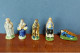 Lot De 17 Fèves Anciennes SANTONS Pour Crèche - Fait Main - Année 1985-1990 - Olds