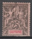 GUYANE - 1892 - YVERT N°37 * MH  - COTE = 24 EUR - Unused Stamps