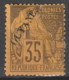 GUYANE - 1892 - YVERT N°25 * MH DEFECTUEUX - COTE = 275 EUR - Neufs