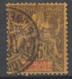 TYPE GROUPE - 1892 - GUINEE - YVERT N°12 OBLITERE (AMINCI / THIN) - COTE = 60 EUR. - - Used Stamps