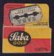 "SABA GOLD" Razor Blade Old Vintage WRAPPER (see Sales Conditions) - Lames De Rasoir