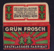 "GRUN FROSCH" Razor Blade Old Vintage WRAPPER (see Sales Conditions) - Lames De Rasoir