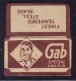 "GAB" Razor Blade Old Vintage WRAPPER (see Sales Conditions) - Lames De Rasoir