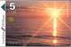 CARTE-PUCE-LETTONIE-5 LATI-99-Coucher De Soleil-TB E - Lettonia