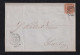 Dänemark Denmark 1854 Cover Mi# 1IIb Fire RBS Copenhagen X Silkeborg Kompass Stempel - Covers & Documents