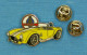 1 PIN'S //  ** L'" AC COBRA " VOITURE DE SPORT / 1960-1970 / MOTEUR V8 BOITE MANU 4 RAPPORTS FORD USA ** . (23/25) - Ford