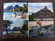 POLYNÉSIE FRANÇAISE N° 30 / PA 5 SUR CARTE POSTALE DE BORA BORA OBLITÉRATION VAITAPE ILE BORA BORA - Polynésie Française