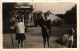 PC CHILDREN WITH GUNS REAL PHOTO POSTCARD HUNTING SPORT (a34946) - Chasse