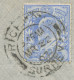 GB „RICHMOND / SURREY“ Double Circle 26mm On Very Fine Cover (cut At Right) With EVII 2 ½ D Blue To BITSCH, Lorraine - Brieven En Documenten