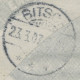 GB „RICHMOND / SURREY“ Double Circle 26mm On Very Fine Cover (cut At Right) With EVII 2 ½ D Blue To BITSCH, Lorraine - Cartas & Documentos