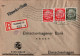 ! 1936 Einschreiben Aus Hamburg Nach Elmschenhagen, Bank, Lochungen, Perfins On Stamps - Covers & Documents