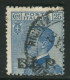 REGNO B.L.P. 19212-23 25 C. II TIPO N. 8 USATO F.TO VIGNATI - Timbres Pour Envel. Publicitaires (BLP)