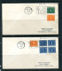 Netherlands New Guinea 1953 2 Covers To LA USA  15119 - Nuova Guinea Olandese