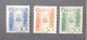 COLONIE FRANCE TOGO 1947 TAXE CAT YVERT N 38-39-40  MNH MNG - Timbres-taxe