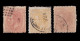 Variedades De Color.Alfonso XII.1879.50c.Edifil.206-206a-206b - Plaatfouten & Curiosa