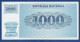 SLOVENIA - P. 9a – 1000 Tolarjev 1991 AUNC Serie AJ 91768043 - Slowenien