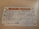 India Old / Vintage - Indian Railway / Train Ticket As Per Scan - Mundo