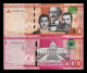 República Dominicana Set 100 1000 Pesos Dominicanos 2014 Pick 190a-193a  ​​​​​​Low Serial 1001-1002 Sc Unc - República Dominicana