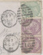 GB 1886 QV 1d Lilac 16 Dots (2x) Together W. ½d Pale Green On Cover (with Original Contents)) W. "LONDON-N. / N / 16" - Briefe U. Dokumente