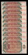 España Spain Lote 10 Billetes Correlativos 5 Pesetas Burgos 1938 Pick 110 Serie B Sc Unc - 5 Pesetas