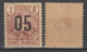 GUINEE - 1912 - YVERT N° 55A VARIETE CHIFFRE ESPACE + NORMAL ! * MH - COTE = 45.5 EUR. - Nuovi