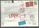 58444) Denmark Addressekort Bulletin D'Expedition 1976 Postmark Cancel Air Mail - Covers & Documents