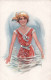 ILLUSTRATEUR - Usabal - Femme En Combinaison De Bain Dans L'eau - Carte Postale Ancienne - Usabal