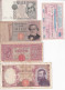 LOTE DE 5 BILLETES DIFERENTES DE ITALIA DE LOS AÑOS 1944 A 1982  (BANKNOTE) - [ 9] Verzamelingen