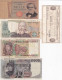 LOTE DE 5 BILLETES DIFERENTES DE ITALIA DE LOS AÑOS 1969 A 1982  (BANKNOTE) - [ 9] Verzamelingen